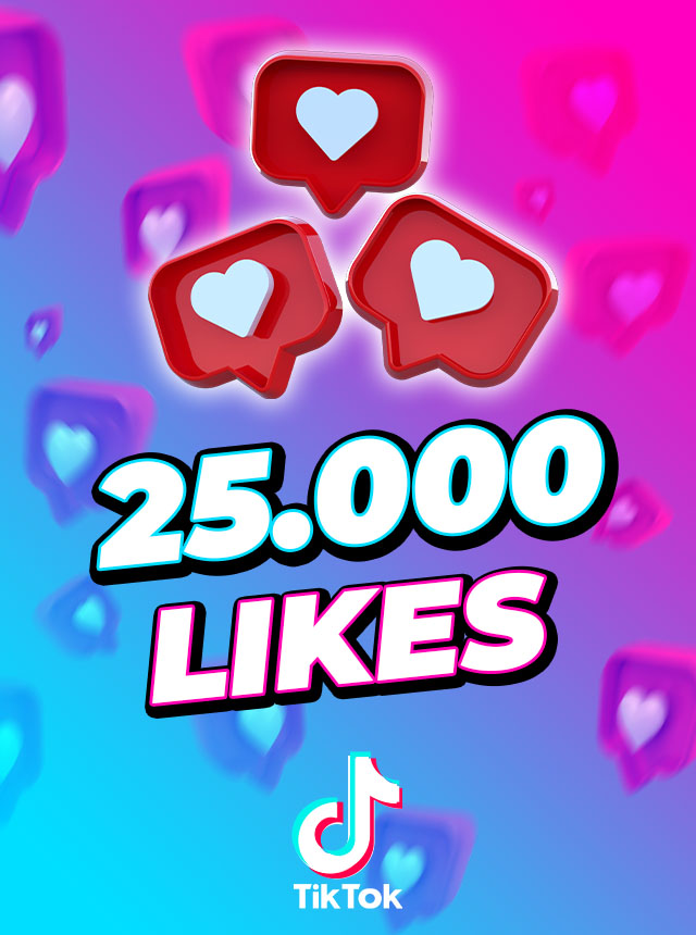 TikTok 25000 Likes