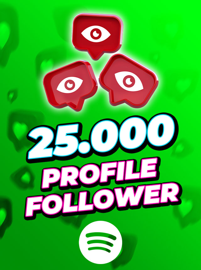 Spotify 25.000 Profile Followers