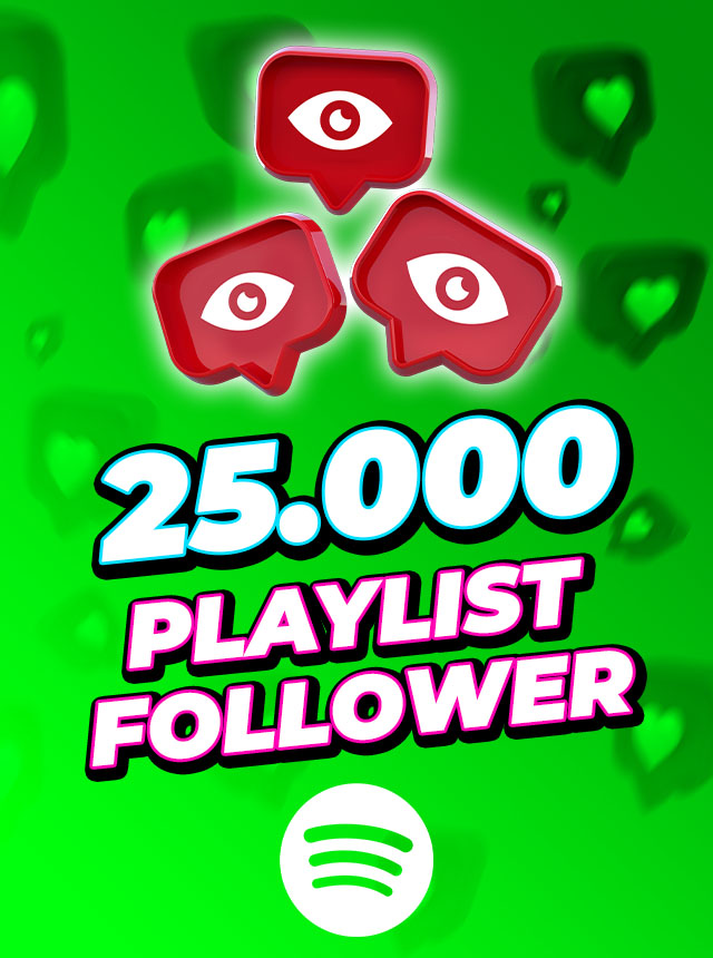 Spotify 25.000 Playlist Followers